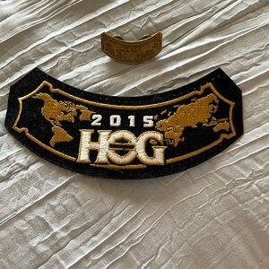 2015 Harley Davidson patch and pin